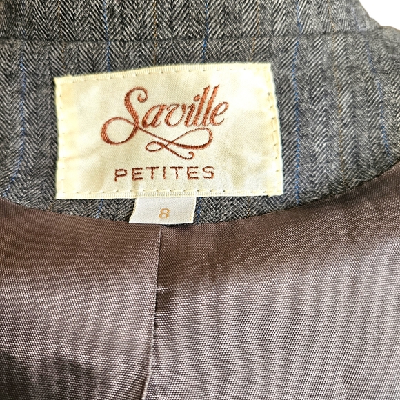 Vintage Saville Petite Gray Skirt Suit - Picture 13 of 15